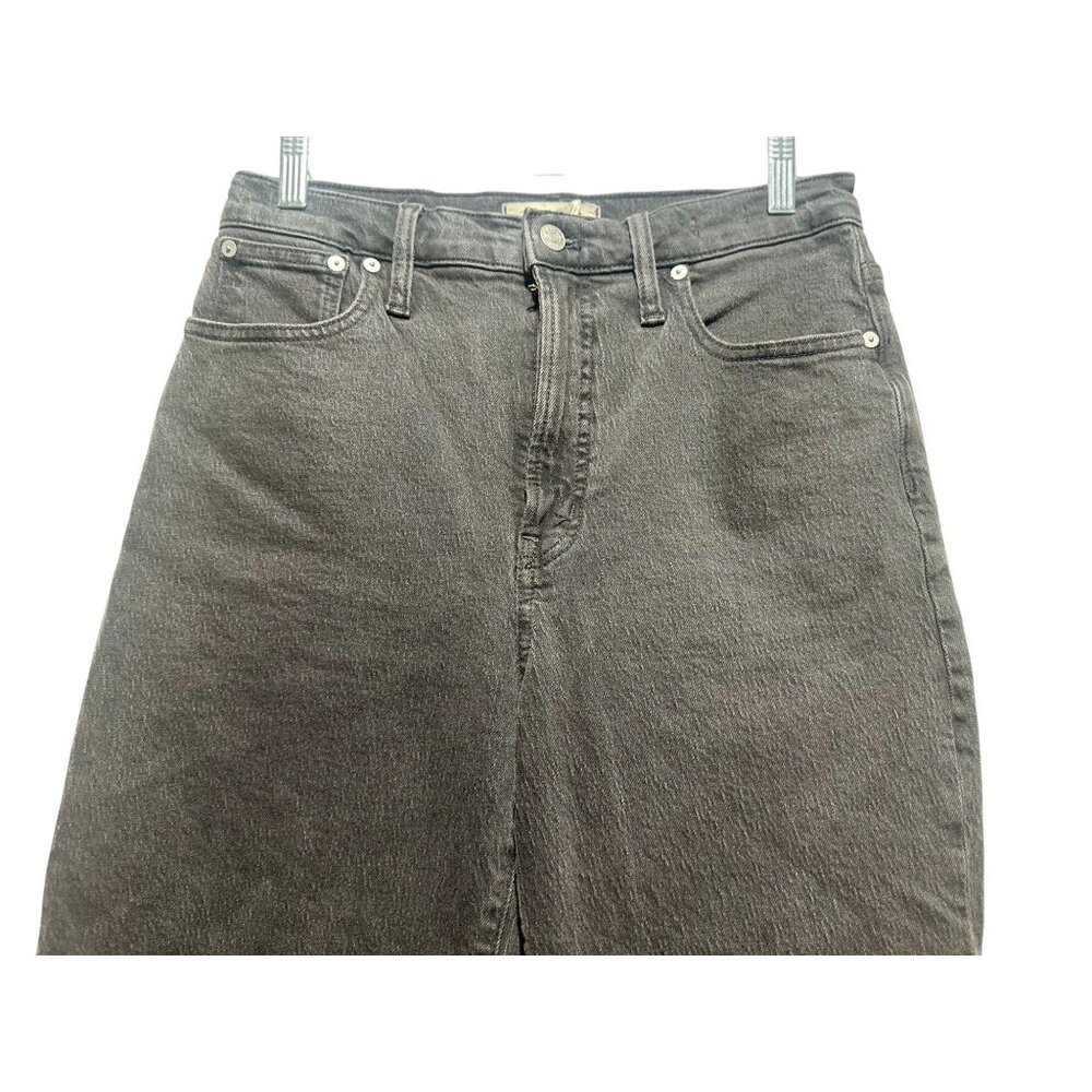 Madewell Perfect Vintage Straight Jeans Womens 28 Black High Rise Classic Casual - Picture 7 of 15